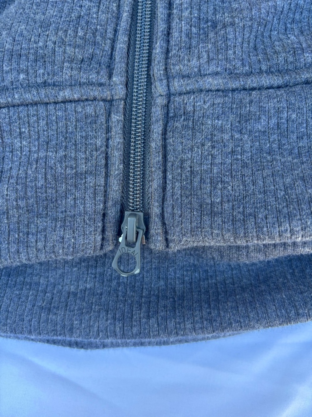 Relwen Gray Zip Up Hoodie Long Sleeve Large - Picture 7 of 7